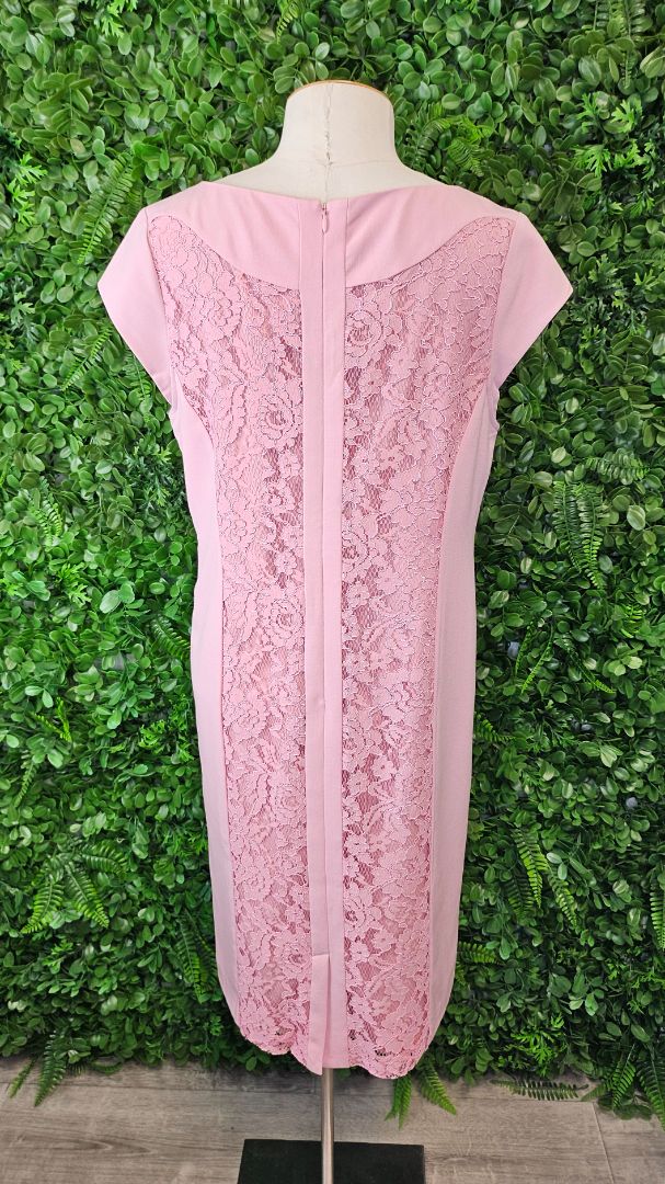 Together Pink Lace Panel Dress (12)