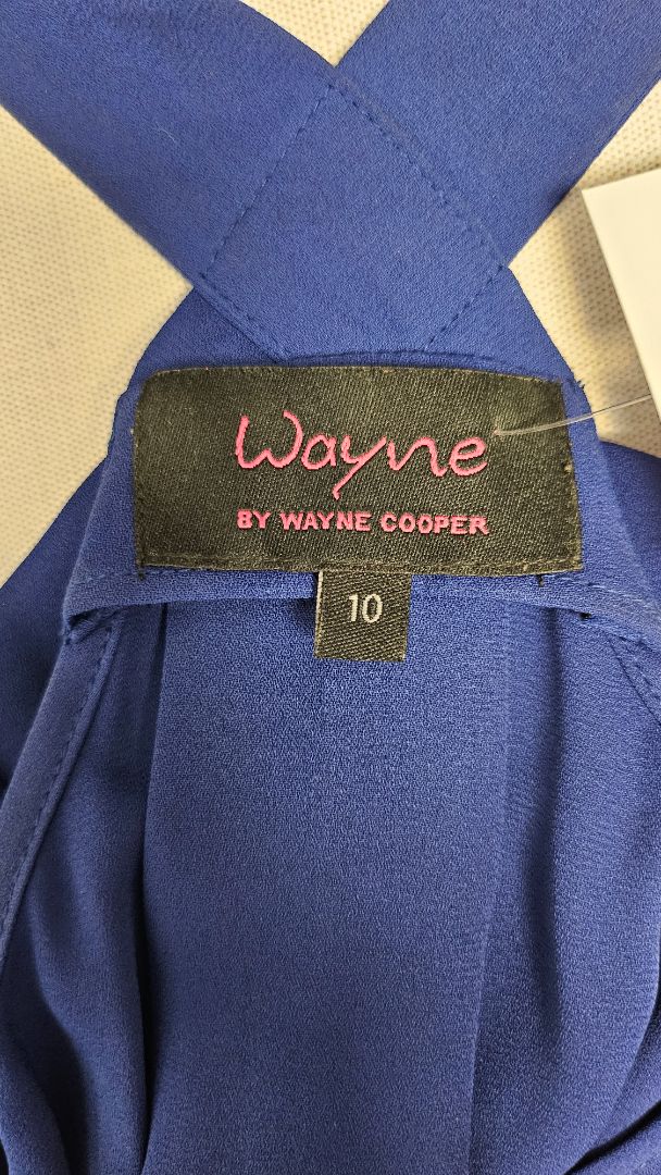 Wayne Cooper Blue Draped Top (10)