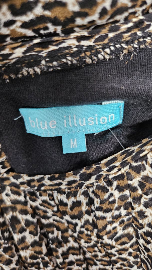 Blue Illusion  Leopard Print Dress (12)