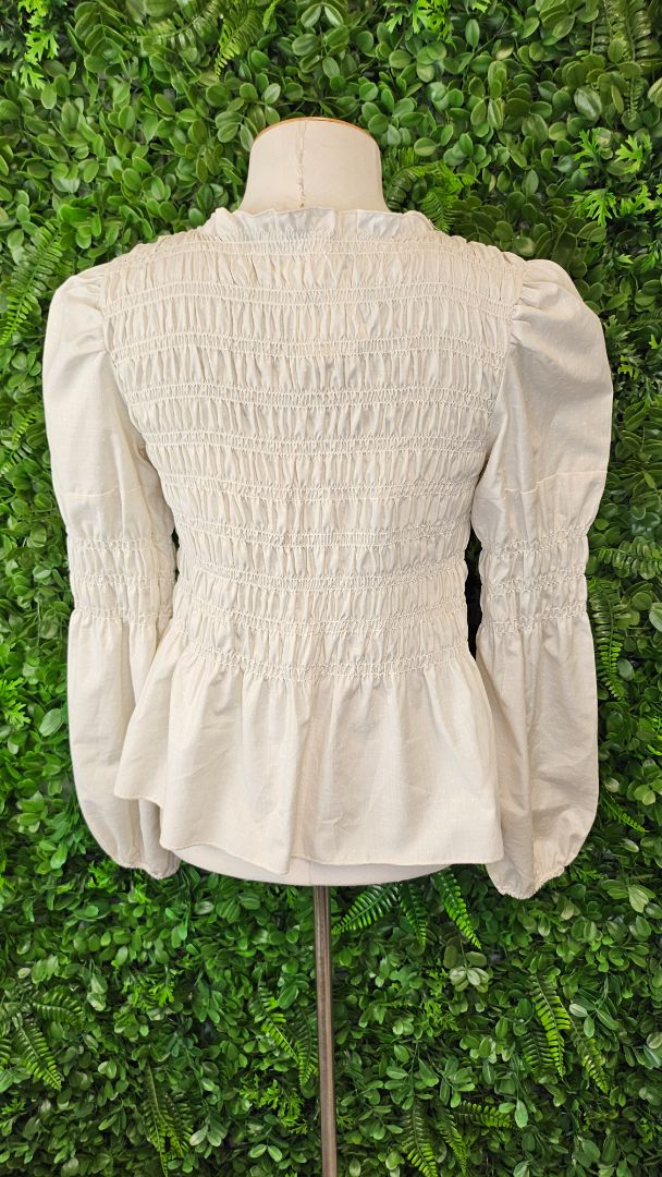 Only Neutral Shirred Top (12)