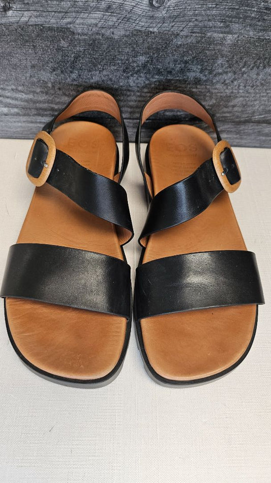 EOS Black Nira Leather Sandal BNWT (41)