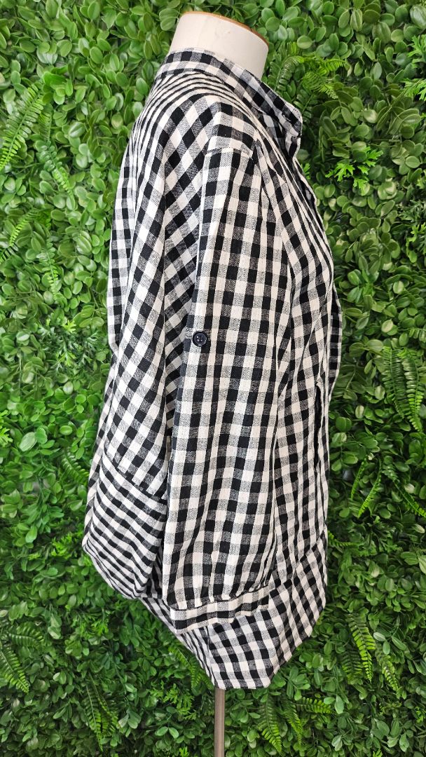 Soeur B/W Gingham Linen Jacket (10-12)