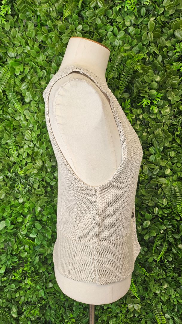 Witchery Taupe Knitted Vest (12)