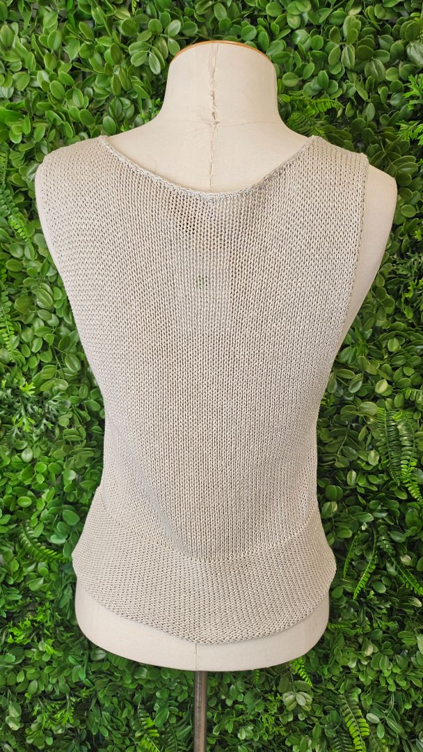 Witchery Taupe Knitted Vest (12)