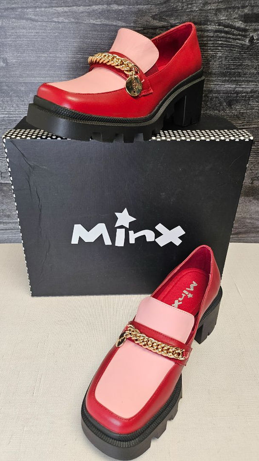 Minx Red/Pink Cobra Loafer NEW (39)