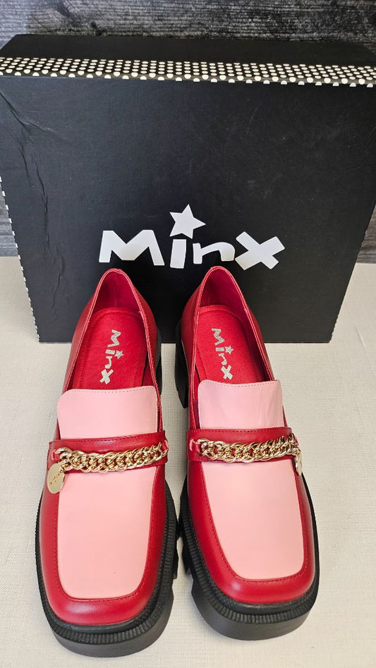 Minx Red/Pink Cobra Loafer NEW (39)