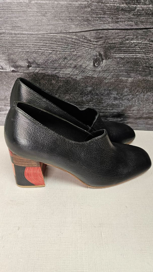 Django & Juliette Black Leather Shoe (41)