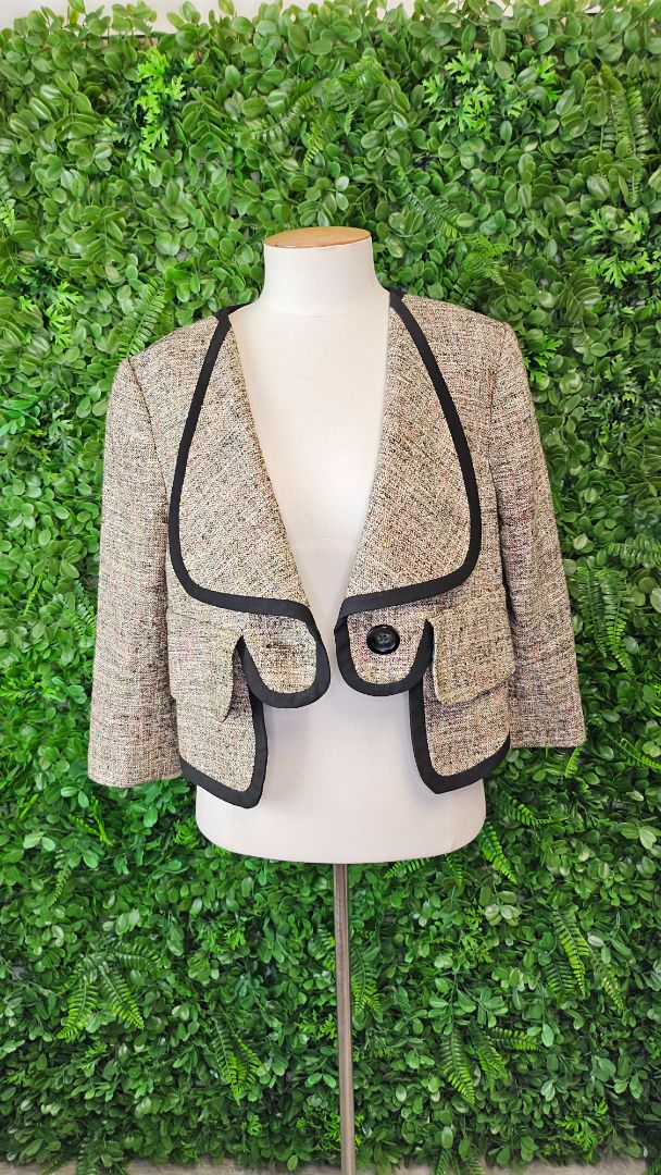 Cue Multi Tweed Crop Jacket (10)