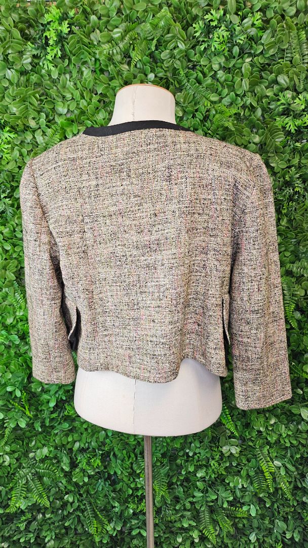 Cue Multi Tweed Crop Jacket (10)