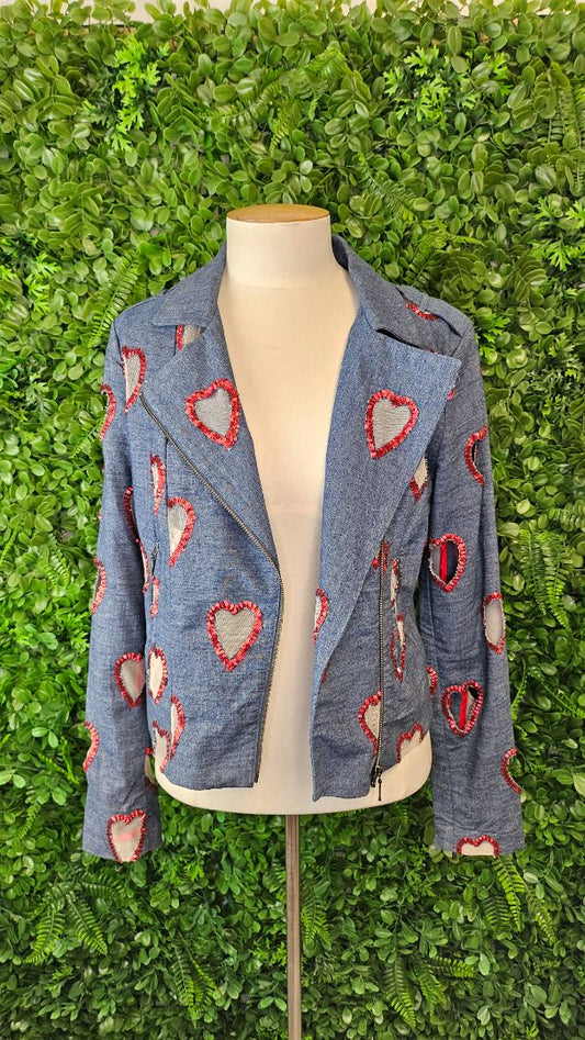 Cooper Denim Sheer Heart Jacket 8