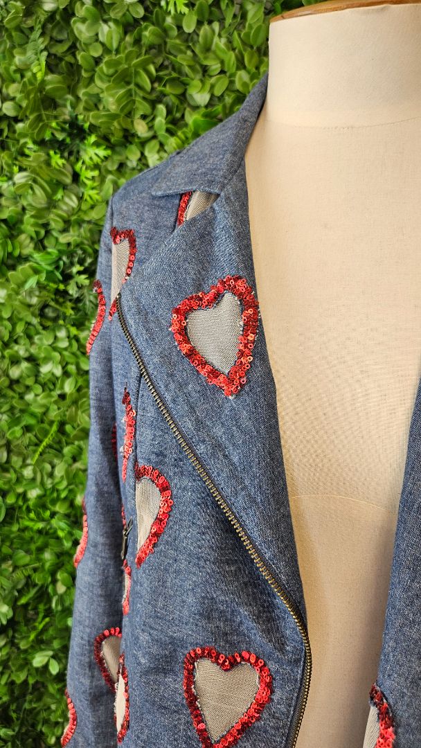 Cooper Denim Sheer Heart Jacket 8