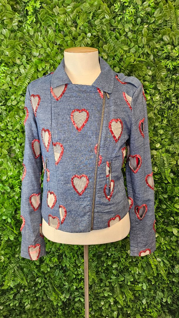 Cooper Denim Sheer Heart Jacket 8