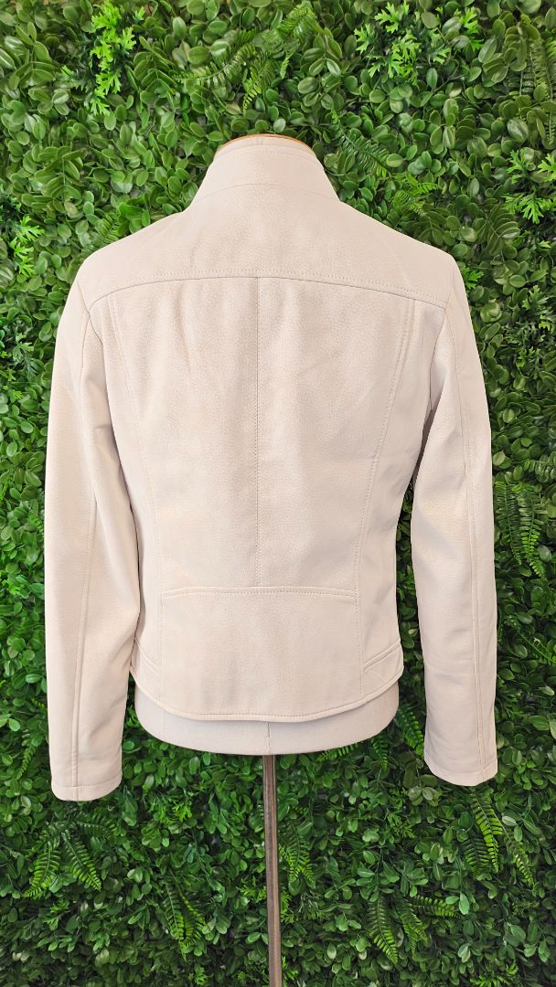 Desigual Cream Faux Suede Jacket (10)