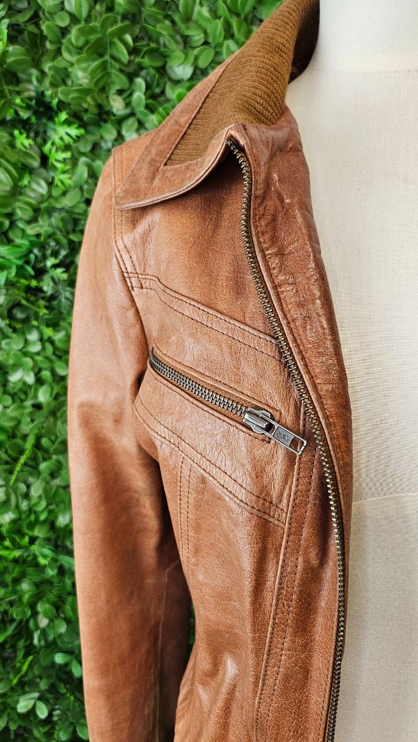 Ferganca Tan Vintage Leather Jacket (10)