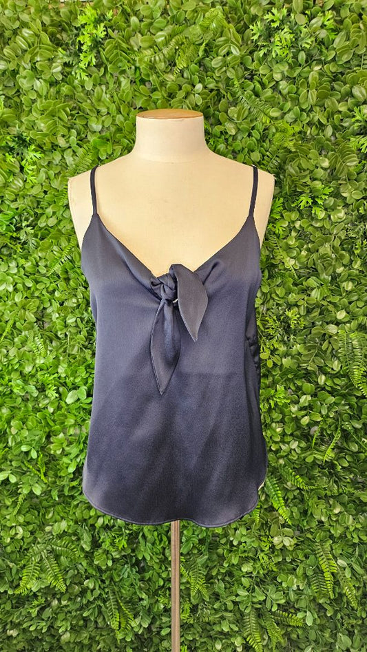 Whistle Navy Tie Front Top BNWT (10)