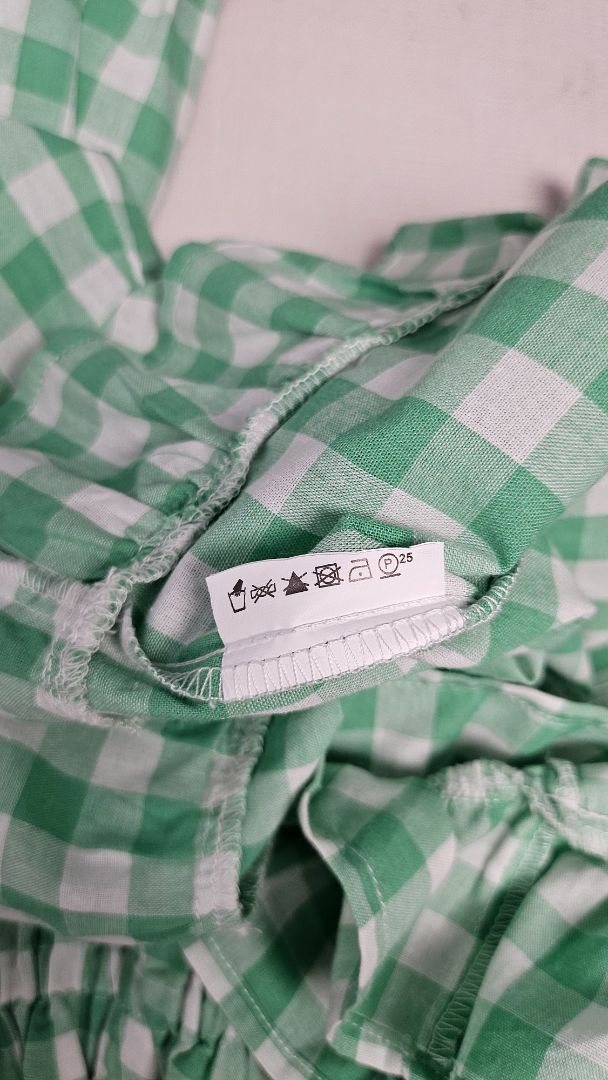 Label of Love Mint/White Check Top (10)