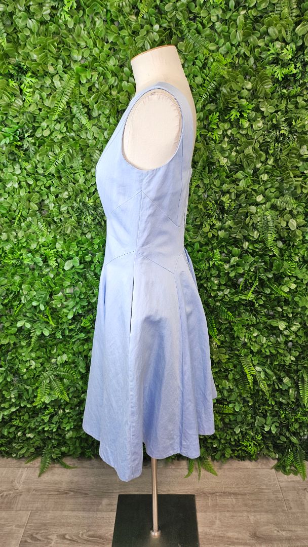 Cue Ice Blue Fit Flare Dress (8)