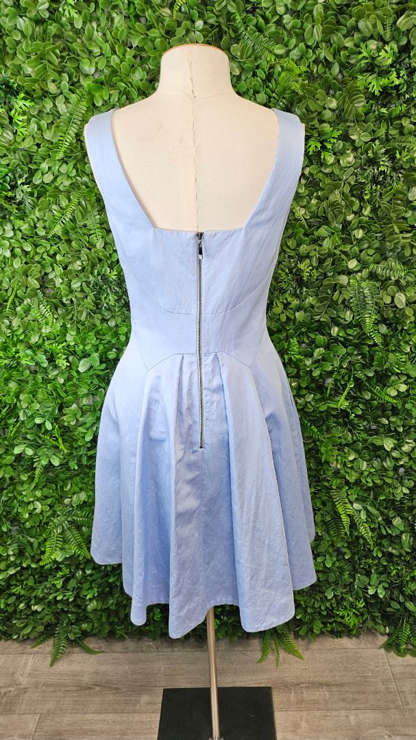 Cue Ice Blue Fit Flare Dress (8)