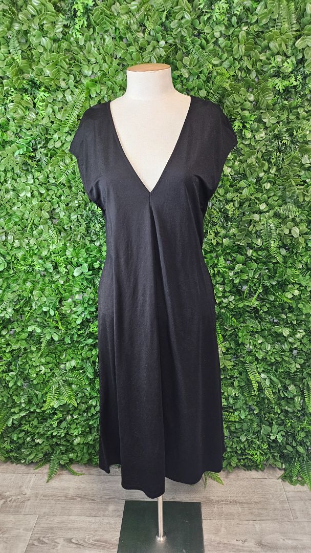 Zara Black Suede Belt Dress BNWT (12)