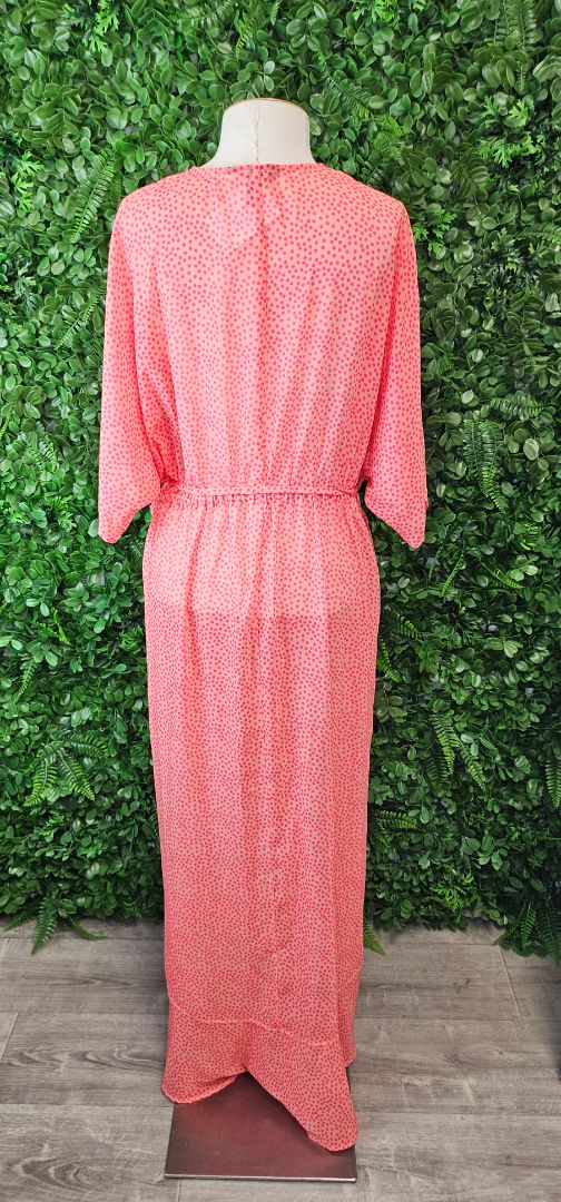 Home-lee Coral Wrap Dress (10-14)