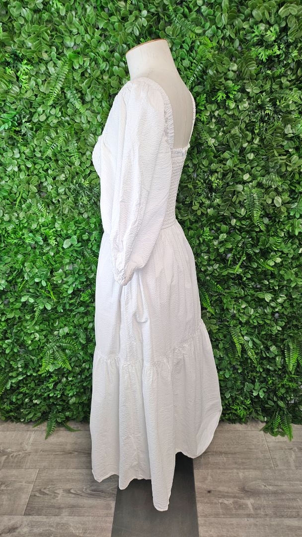 Witchery White Shirred Maxi (8)