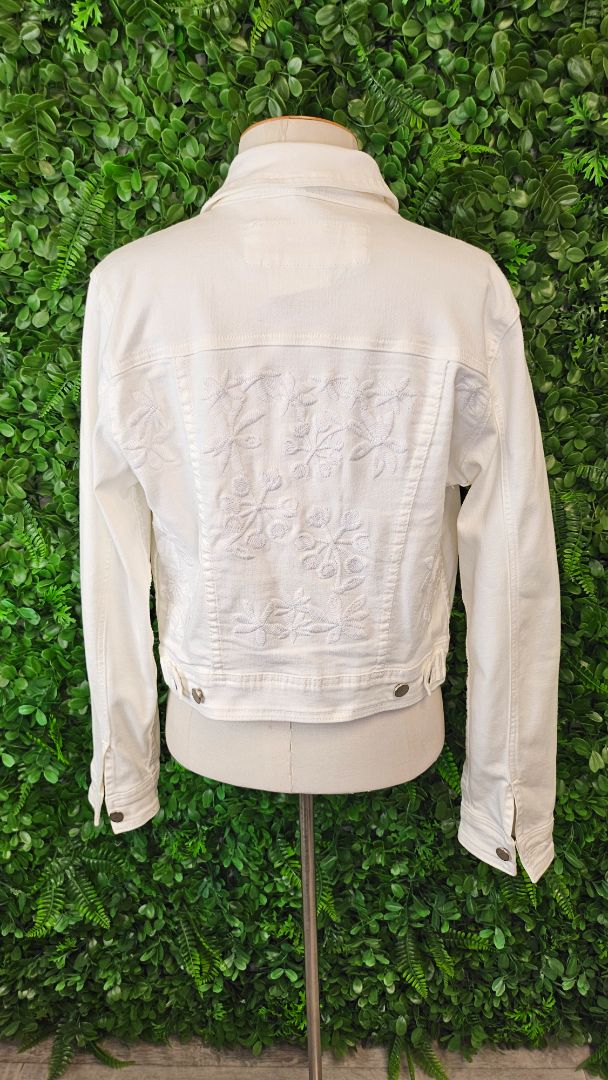 Memo Cream Embroidery Denim Jacket (12)