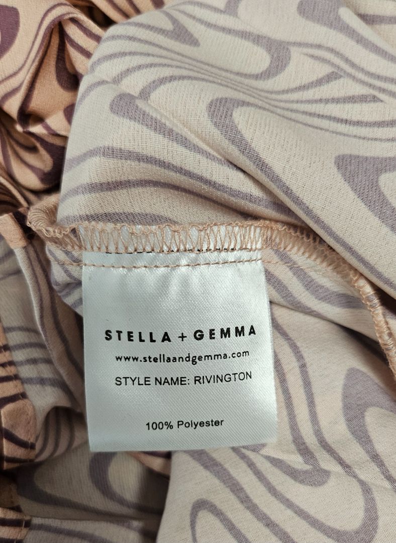 Stella+Gemma Wave Print Rivington Dress BNWT (10)