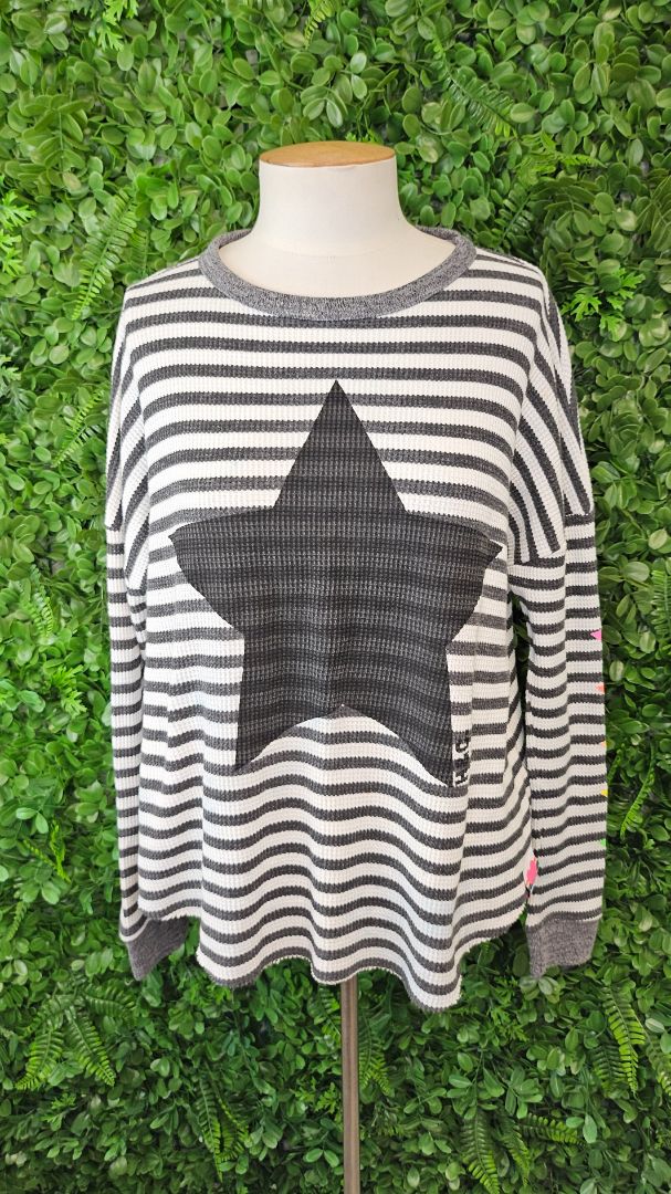 Hammill + Co Stripe Star Waffle Top (12)