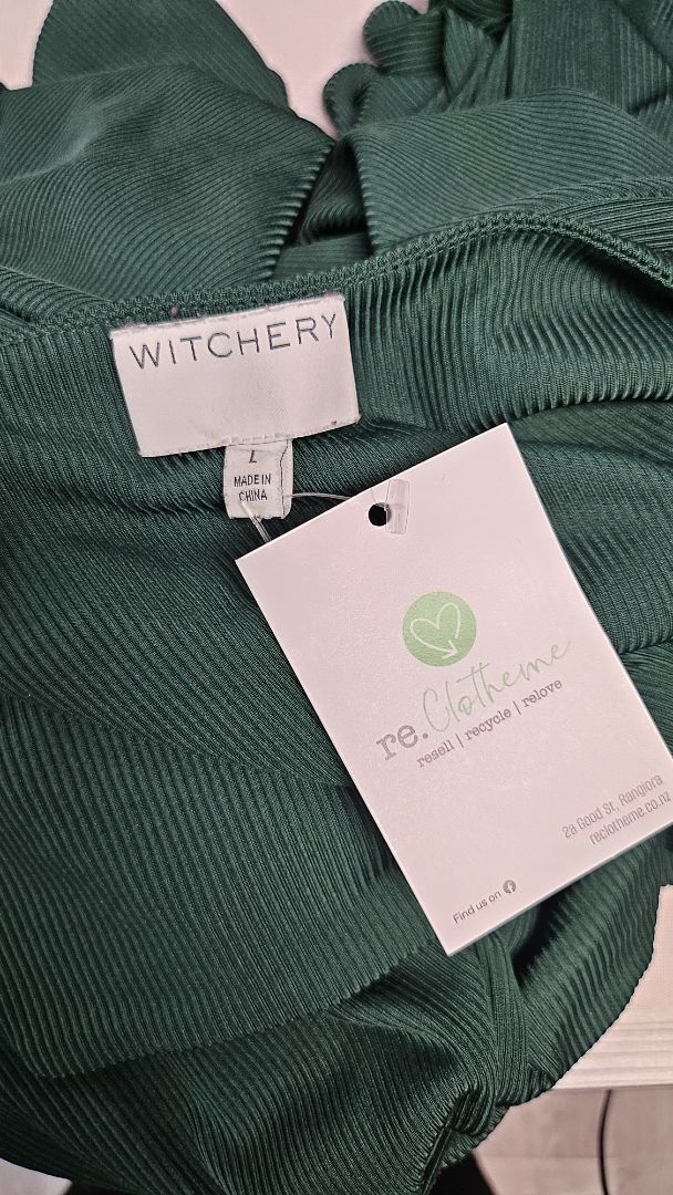 Witchery Green Wrap Dress (14)