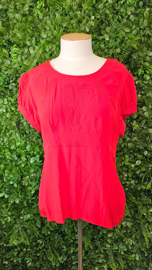 Saba Red Silk Top (14)