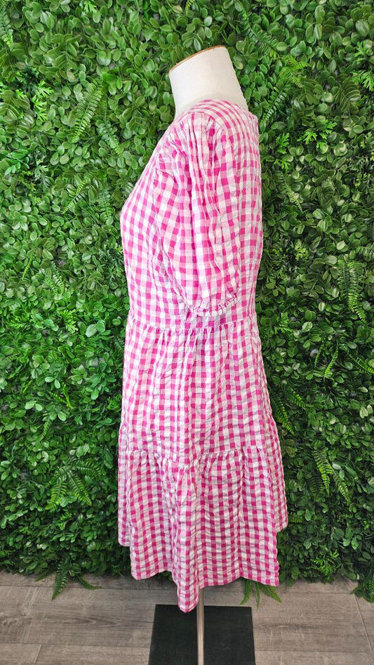 Princess Highway Pink Gingham Dress (12)