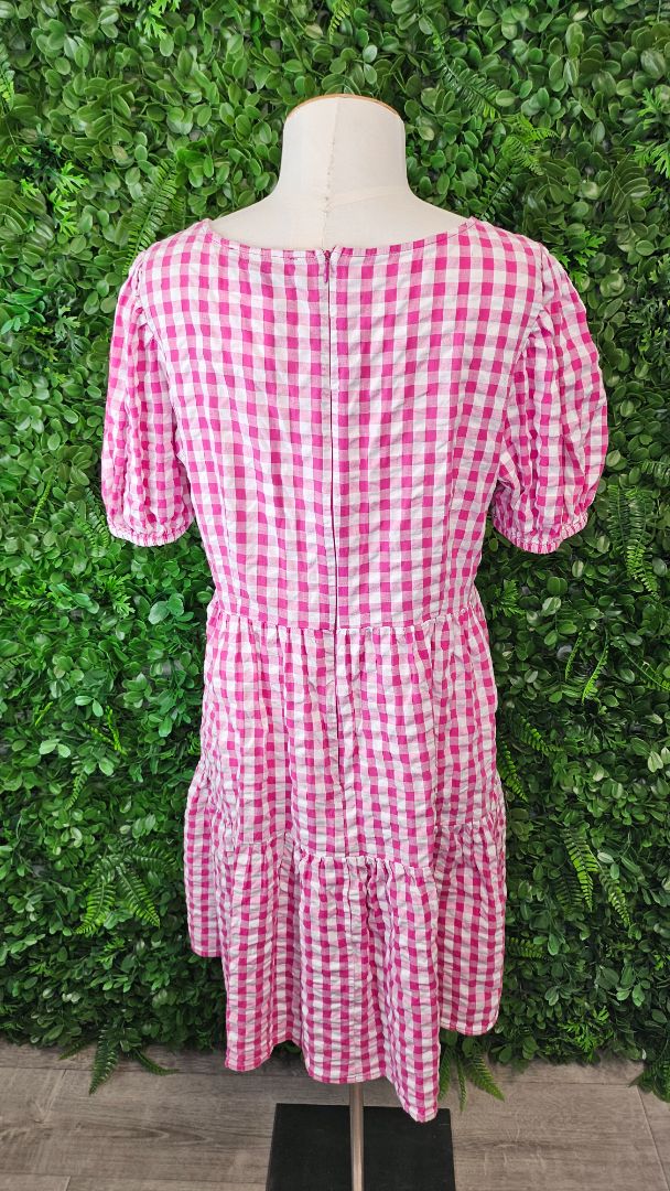 Princess Highway Pink Gingham Dress (12)