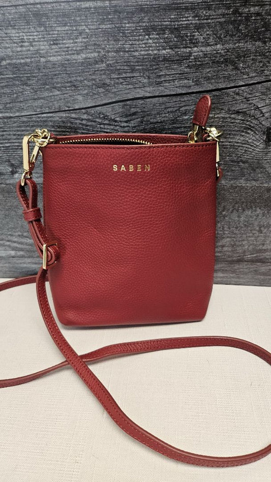 Saben Red/Burgundy Coco Crossbody Bag