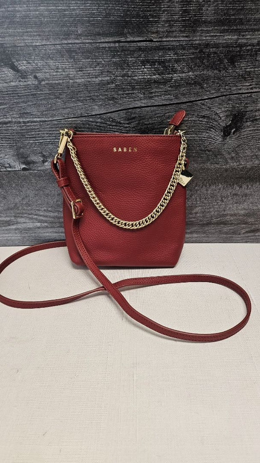 Saben Red/Burgundy Coco Crossbody Bag