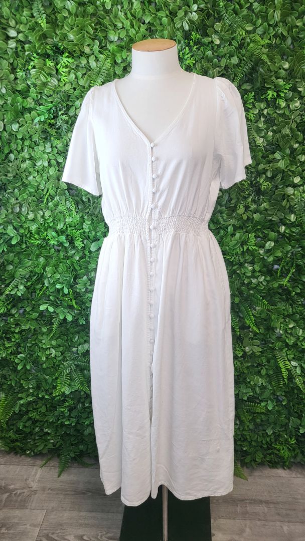 Betty Basics White Midi Dress (10)