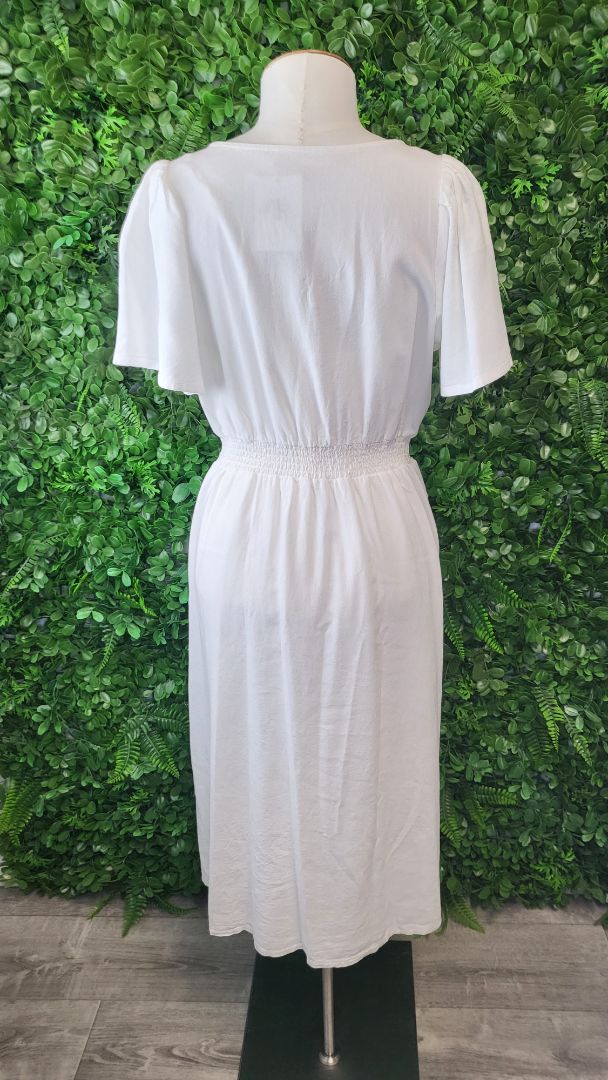 Betty Basics White Midi Dress (10)