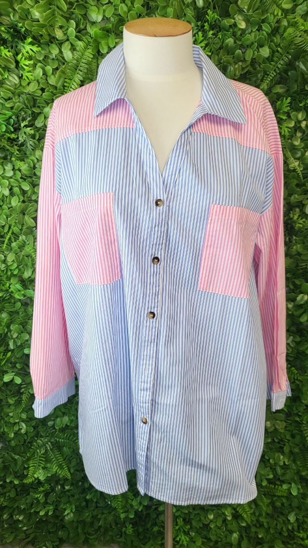 Yours Truly Multi Stripe Shirt (10)