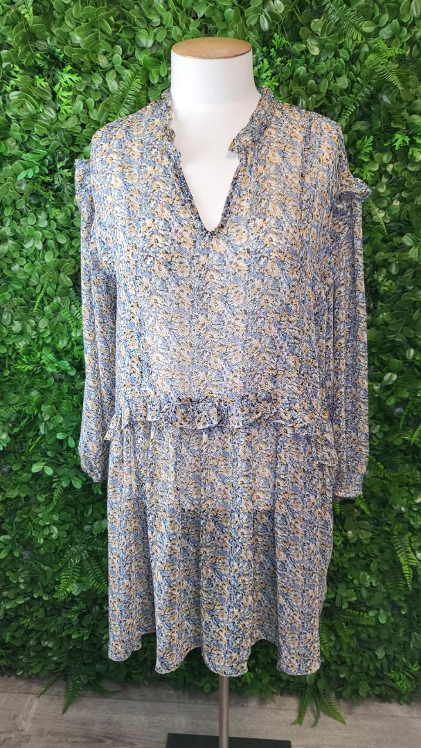 Halo & Hazard Floral Sheer Tunic/Dress (14)