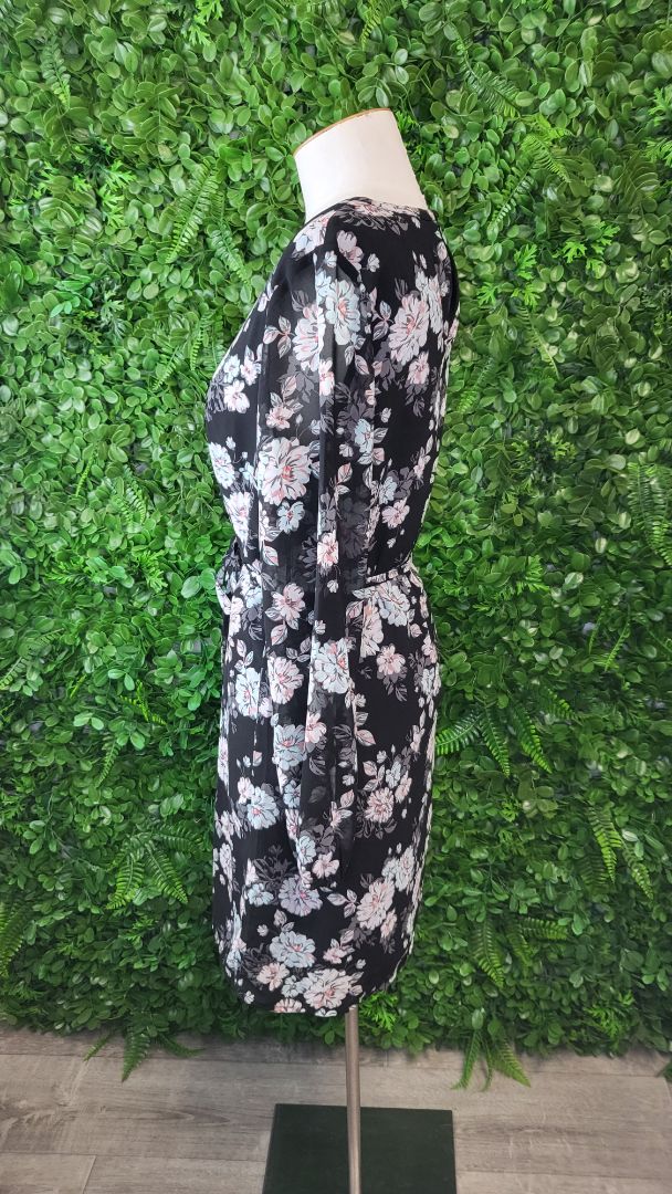 Jeans west Black Floral Floral Dress 8