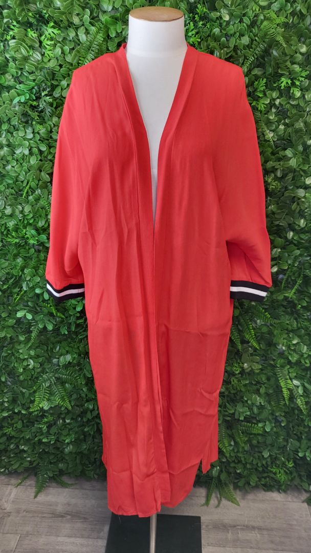 Vassalli Red Longline Cardi (10)