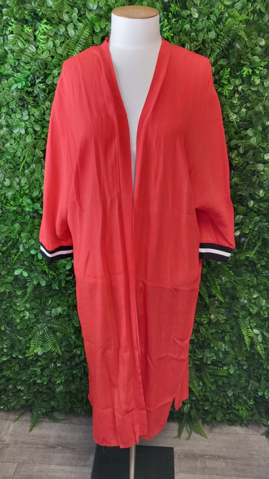 Vassalli Red Longline Cardi (10)