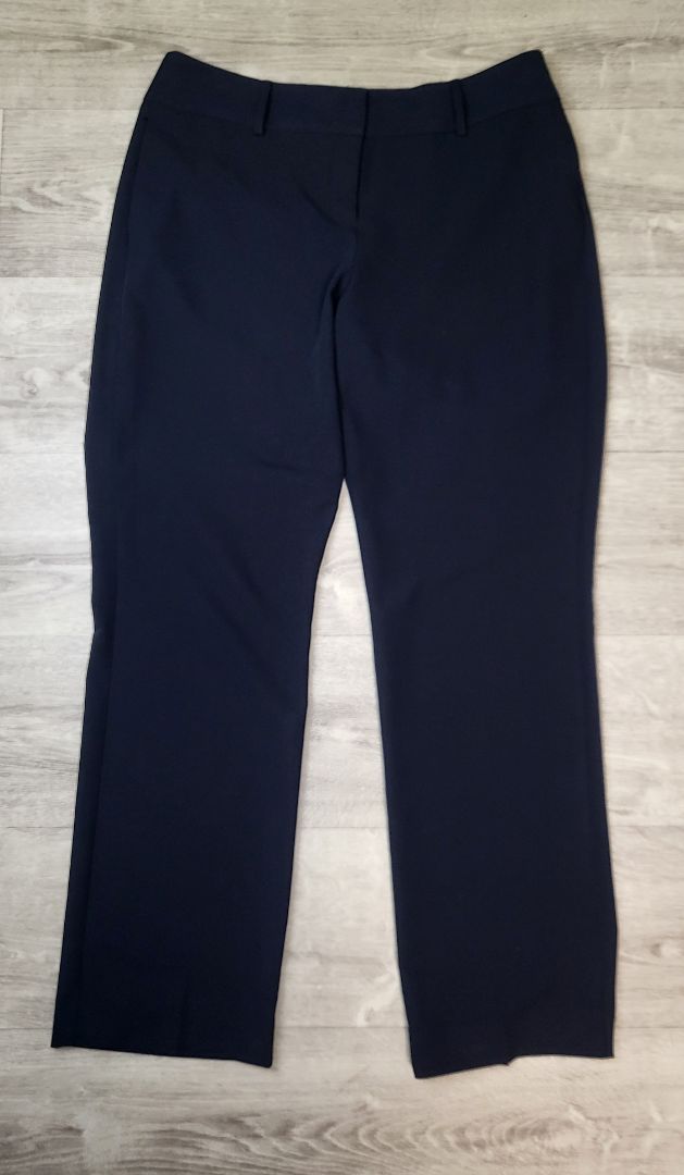 Jacqui E Navy Tailored Pant (14)