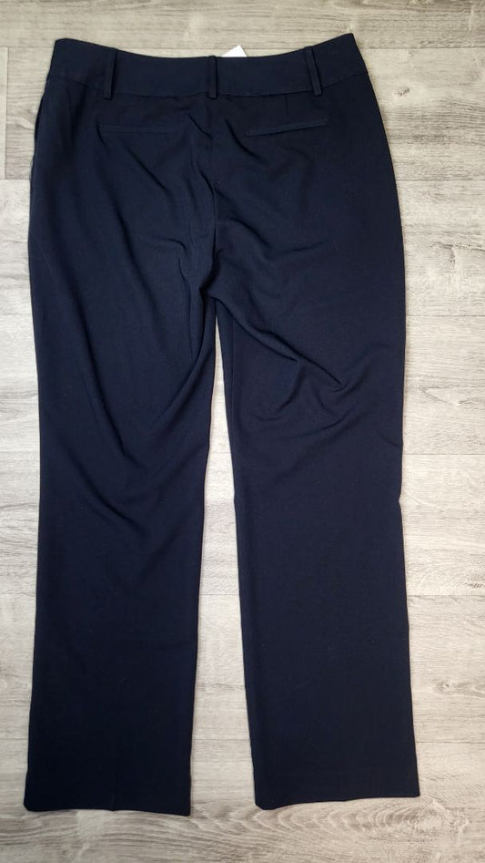 Jacqui E Navy Tailored Pant (14)