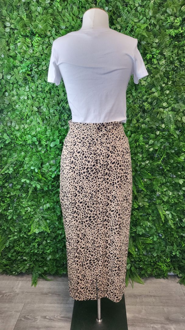 Lou Lou Animal Print Tube Skirt (14-16)