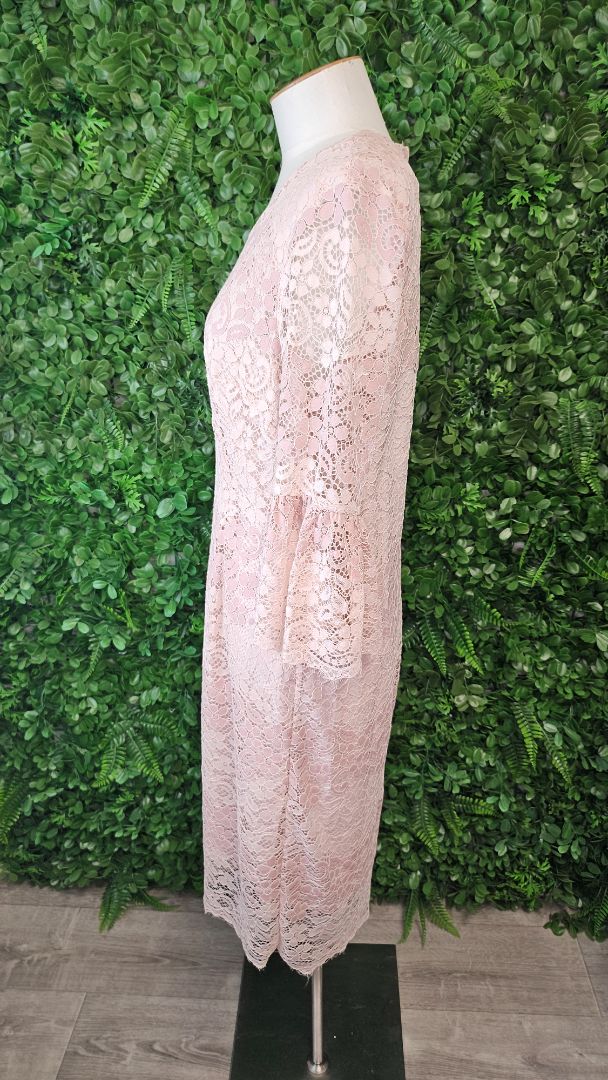 Jendi Pink Lace Dress 12