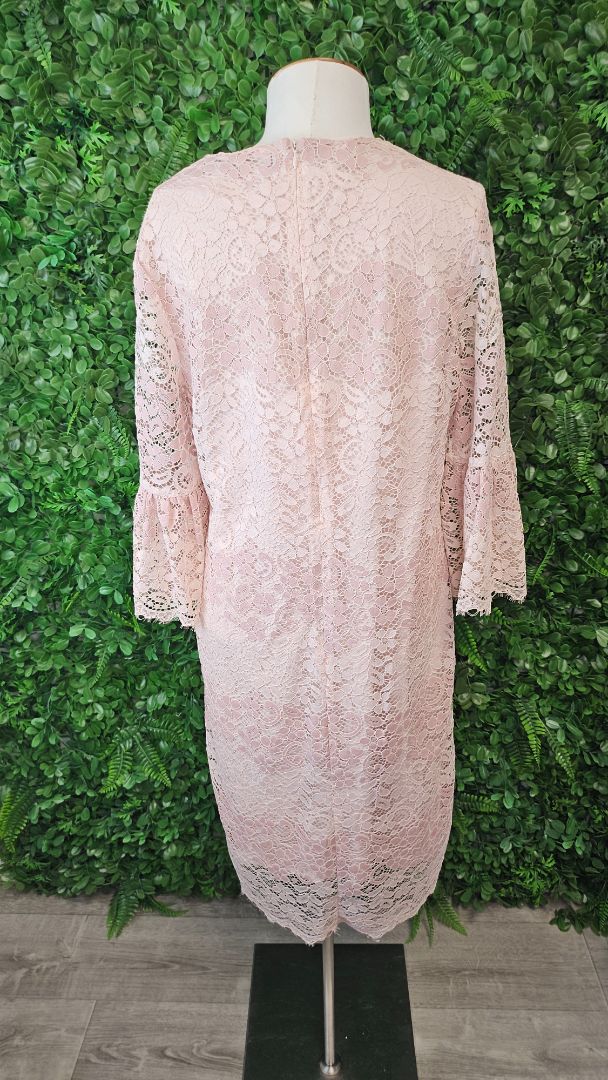 Jendi Pink Lace Dress 12