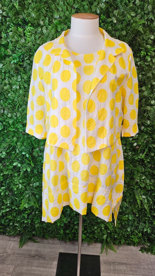 Jellicoe Off White /Yellow Polka Dot Set BNWT (14)