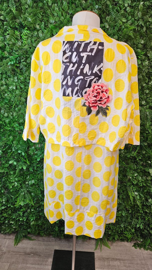 Jellicoe Off White /Yellow Polka Dot Set BNWT (14)