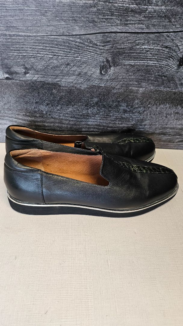 Belle Scarpe Black Slip On Shoe (41)