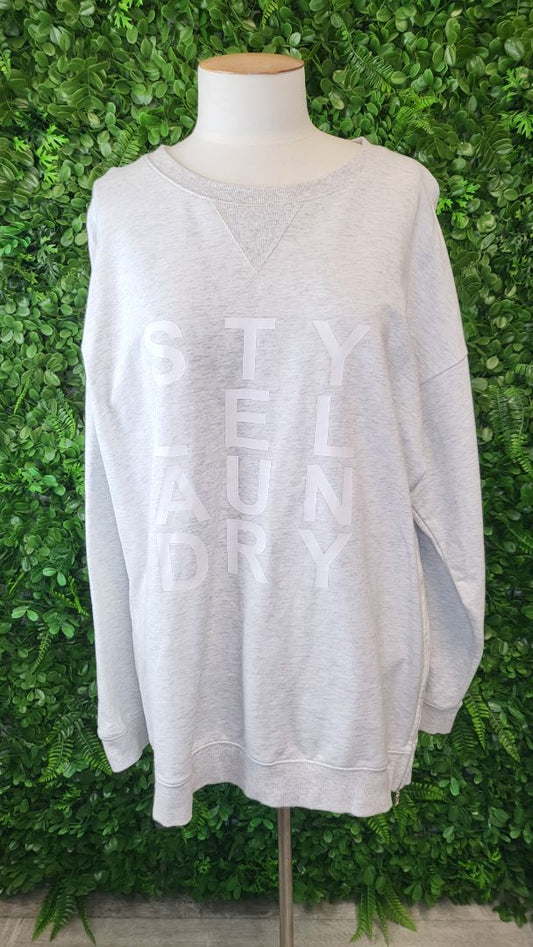 Style Laundry Grey Zip Detail Sweat (10-14)